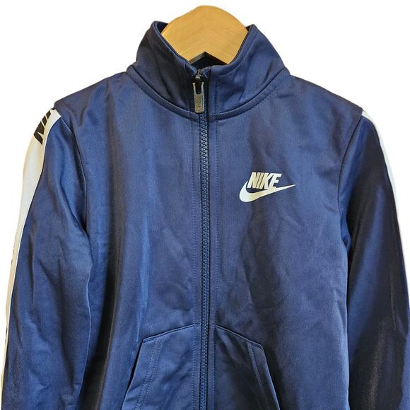 Nike Boy's Logo Sweatshirt Full Zip Navy Size 4T - Picture 2 of 6